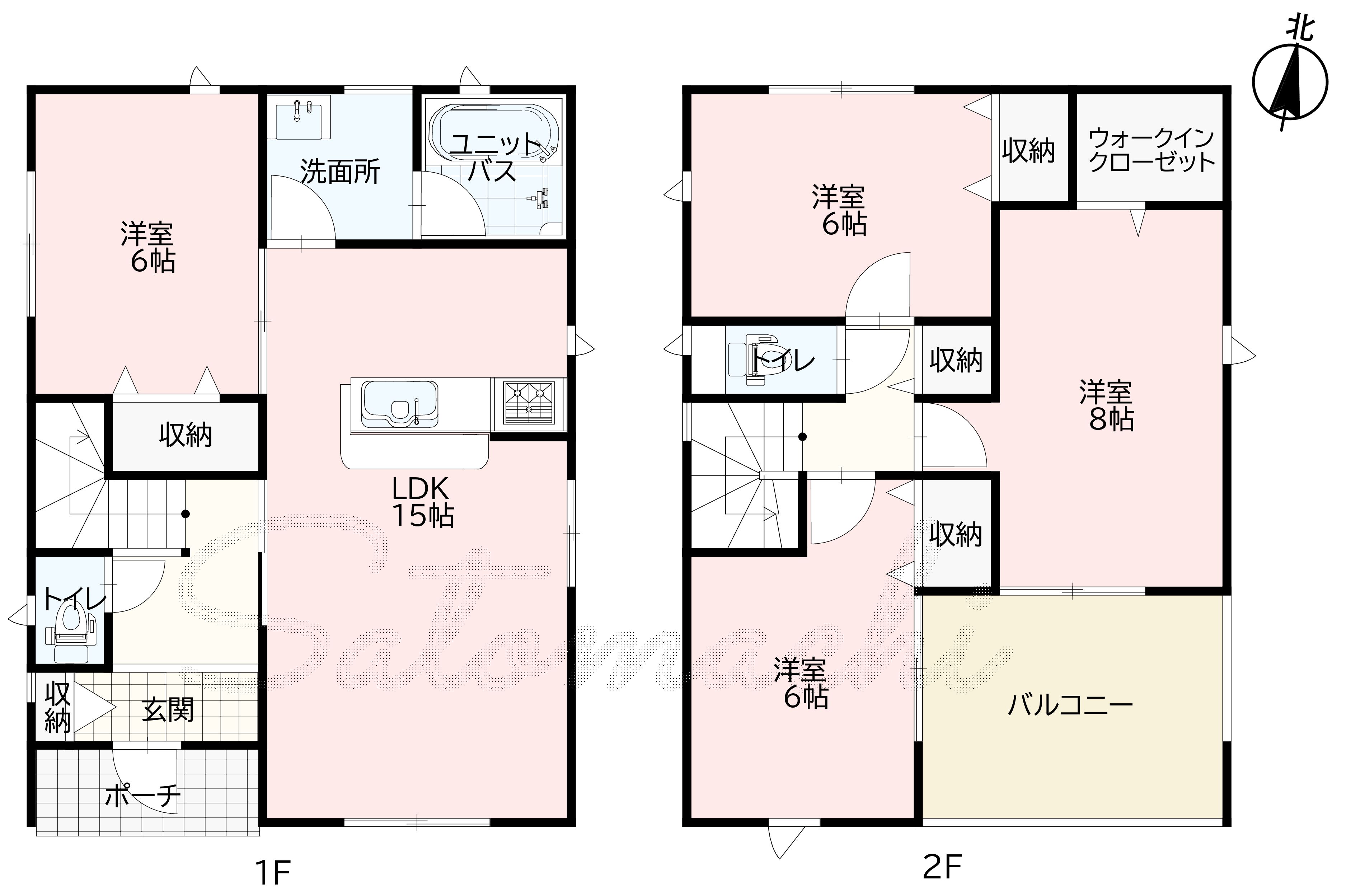 【LDKエアコン付新築戸建住宅】小中野小まで徒歩7分、車2台並列駐車 出入りもスムーズです！住宅ローン手続きもお任せください