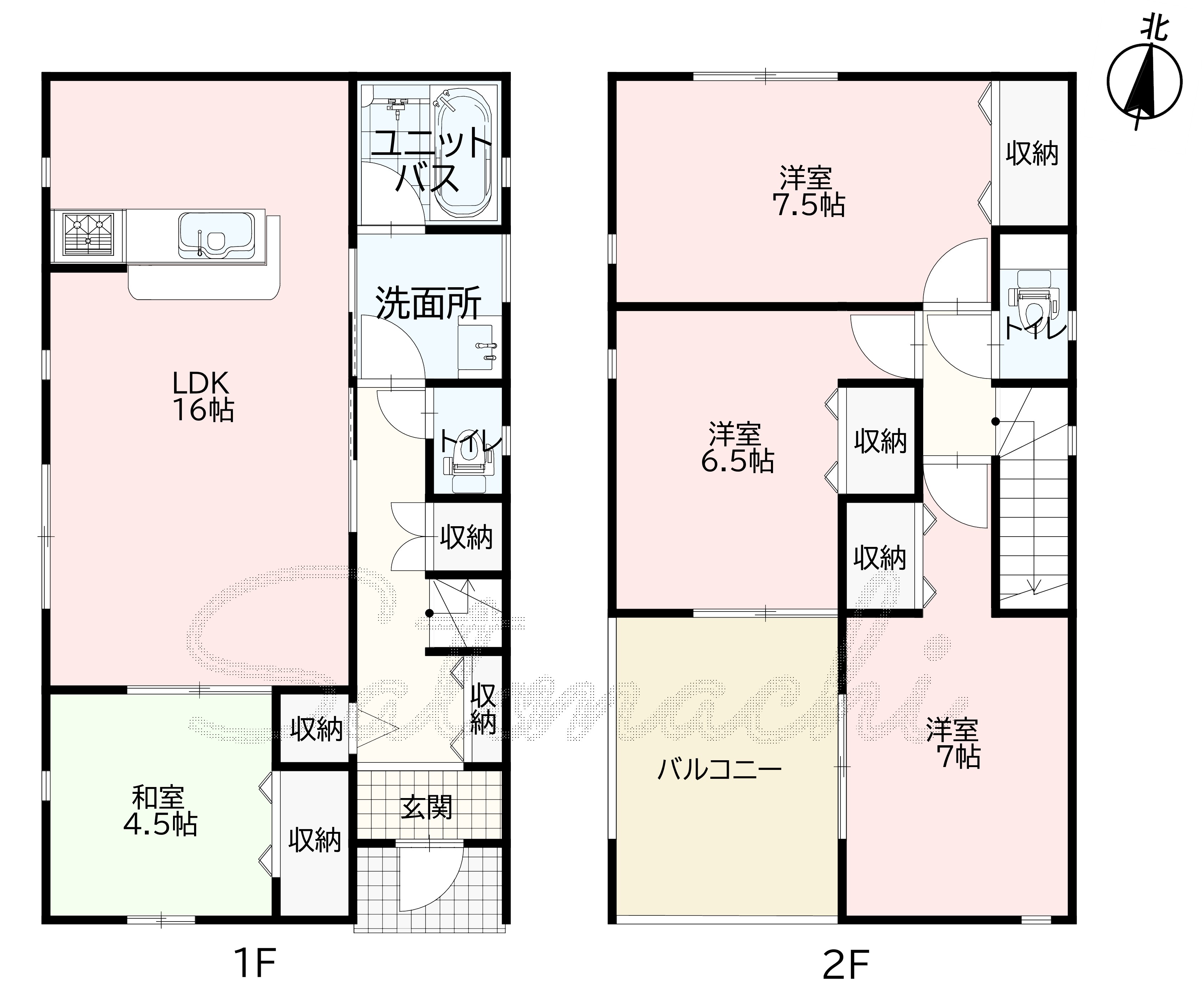 【NEW】小中野小まで徒歩7分の新築戸建住宅、車2台並列駐車 出入りもスムーズです！住宅ローン手続きもお任せください